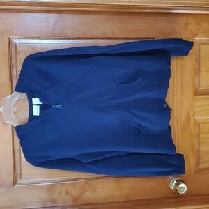 Vintage Kim Roger's Hooded Sweat Jacket Sz M Navy